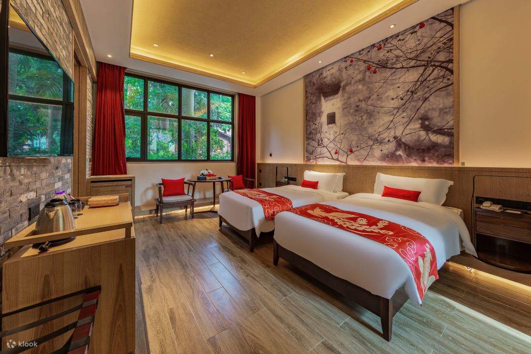 [Di dalam Bandar Purba Gankeng/Terus sampai ke Futian Port Line 10] Shenzhen OCT Gankeng Ancient Town - Pakej Penginapan Hotel Phoenix Hakka